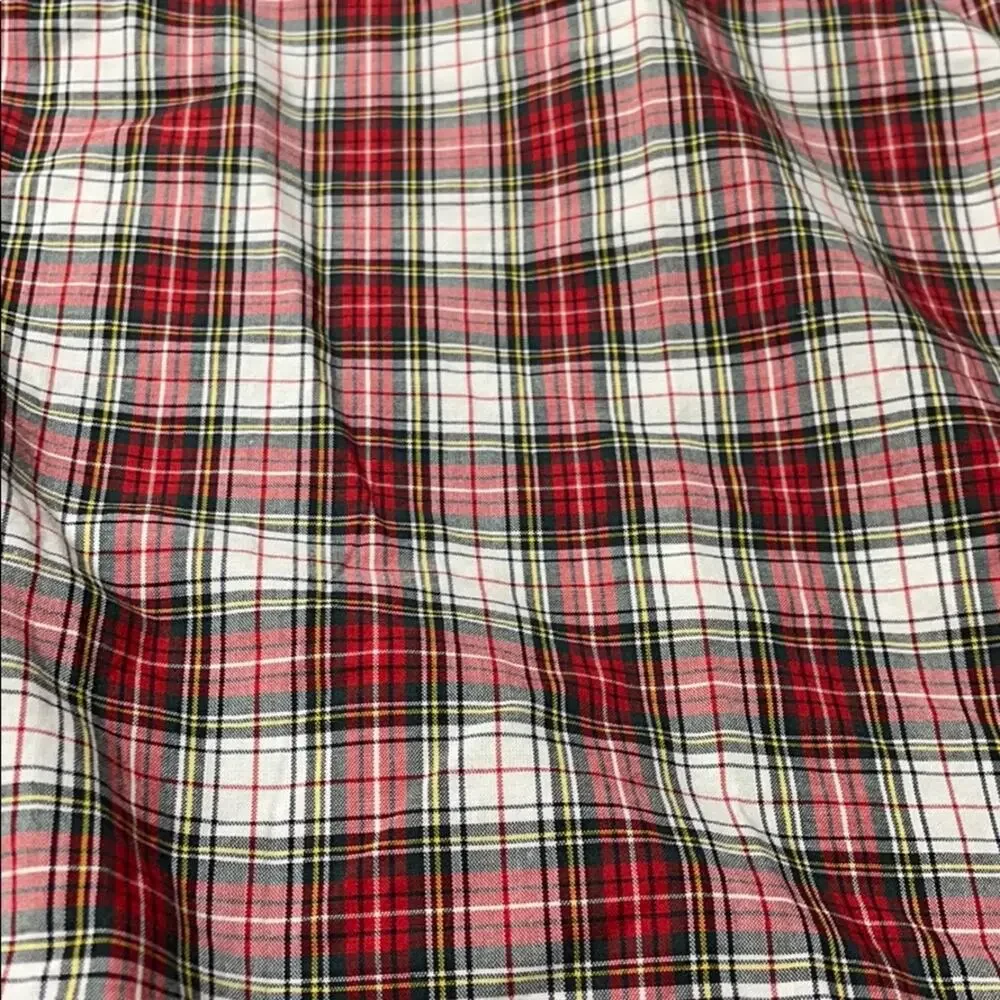 Ralph Lauren 4 red plaid button down blouse NWOT